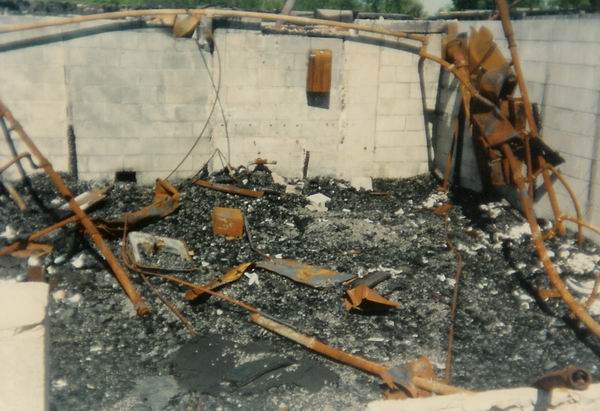 Pontiac Drive-In Theatre - Burned Cncession 1992 From Greg Mcglone
